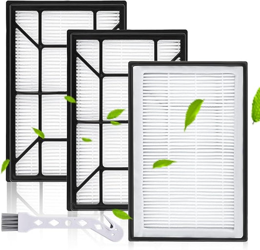 3 Pack EF-9 53296 HEPA Filter Compatible with Kenmore 22614 10065 31140 BU1005 BU1017 and Canister Vacuum Clenaner Elite 21814 31150 81714, EF-9 HEPA Vaccum Filter + 1 Clean Brush