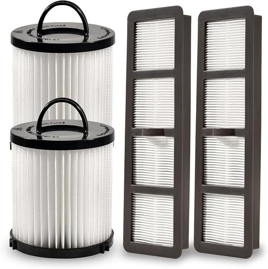 SaferCCTV Replacement EF6 HEPA Filter and Washable Reusable Cup Filter Vacuum Filter DCF21 Replace#67821, 68931, 68931A, EF91 Compatible with Eureka Airspeed AS1000 Series Upright Vacuum Cleaners (2
