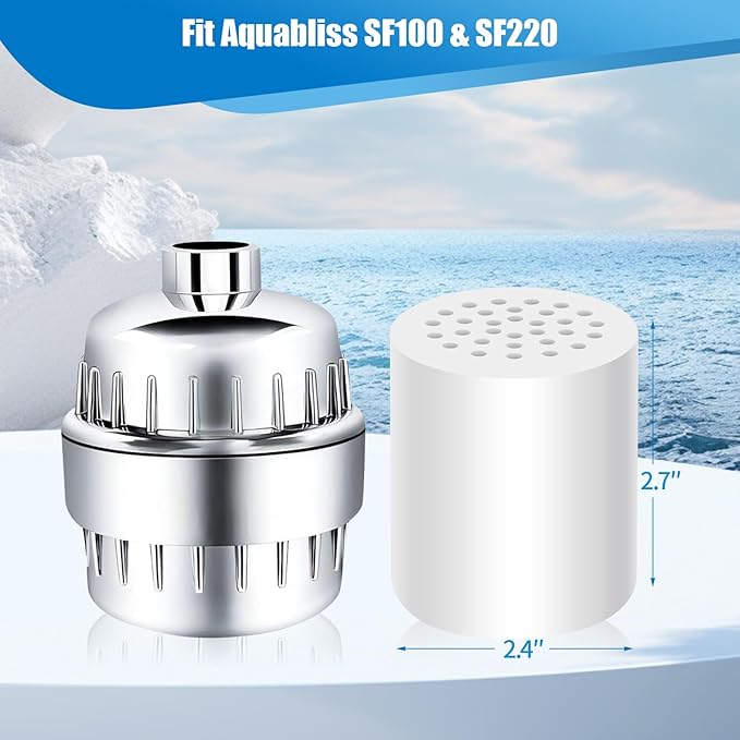 1 Pack 20 Stage Shower Filter Cartridge Replacement (No Housing),Universally Compatible With Any Similar Design,Shower Filter For Hard Water Shower,home water purification accessories