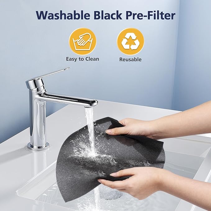 TZ-K2 Replacement Fil-ter Compatible with ToLife TZ-K2 Air Puri-fier for Home Large Room, 3-in-1 HEPA High-Efficiency Activated Carbon TZ-K2-A Fil-ter, 2 Pack