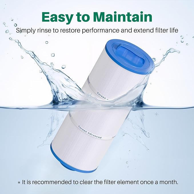 TOREAD 5CH-352 Spa Filter Replaces PPM35SC-F2M, Marquis Spa 20042, 20092, 70-0240, 370-0242, 370-0243, Filbur FC-0196, 2" Male Thread/MPT Hot Tub Filter, 2 Pack