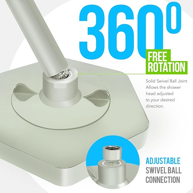 AquaHomeGroup Luxury Shower Head with Filters - 20 Stage Hard Water Filter Showerhead to Remove Toxic Chemicals, Chlorine, Fluoride - Water Softener Shower Head with Vitamin C E A (Brushed Nickel)