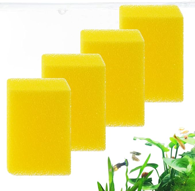 4PCS Aquarium Filter Sponge Replacement for 20W 315GPH Aquarium Filter, Aquarium Biochemical Sponges for Replacement