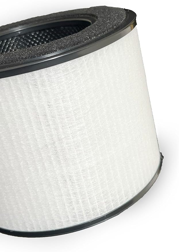Nispira AS-FL206001-01 3-In-1 True HEPA Filter Replacement Compatible with Clarifion AerClear Air Purifier AS-AC207701-01 | Removes Smoke, Chemical VOCs, Odor | 2 Pack
