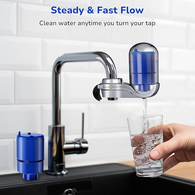 Fil-Fresh 4-Pack Water Filter Replacement for PUR, Pur® RF-9999® PLUS Faucet Water Filtration System, NSF Certified, Replace Mineral Core Faucet Mount Water Filter