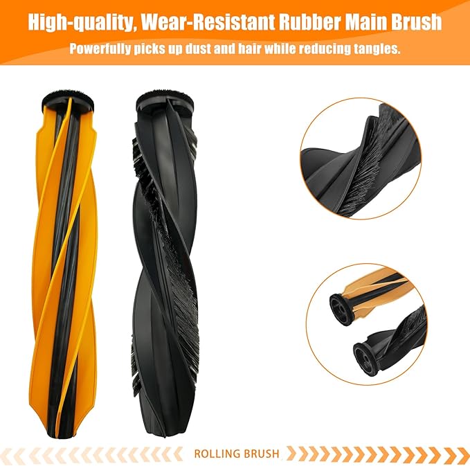 Accessories Kit for Dreame X50 Ultra Vacuum Cleaner, 1Set Main Brushes, 4 HEPA Filters, 4 Mop Pads, 6 Vacuum Bags, 6 Side Brushes, 1 Cleaning Brush, 1 Screwdriver, 24 Pack Replacement Parts