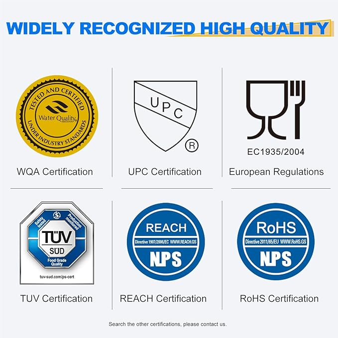 GOLDEN ICEPURE RWF0100A Refrigerator Water Filter, Replacement for ADQ72910901, LG LT500P, Kenmore 469890, 9890, 5231JA2002A, LSC27925ST, ADQ72910907, 4PACK