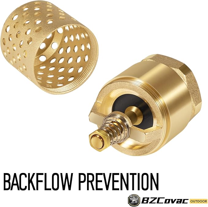 1-1/4 Inch Foot Valve with Mesh Strainer, Universal One-Way Female NPT Check Valve with Backflow Prevention, Lead-Free Brass Construction for Well Jet Pumps, Irrigation, and Water Systems