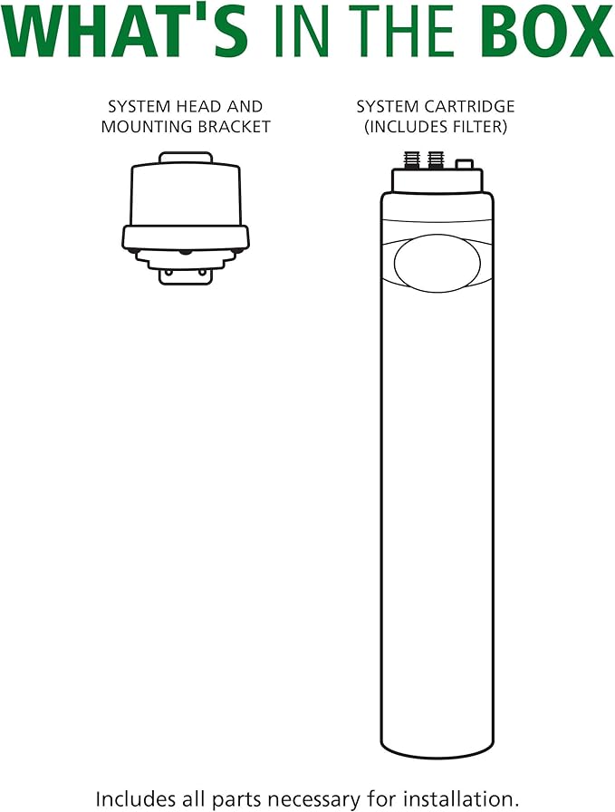 AO Smith Water Filter for Sink Faucet - Advanced Direct Connect Under Sink Water Filter System - Claryum Filtration Reduces 99% of 78 Harmful Contaminants - AO-MF-ADV