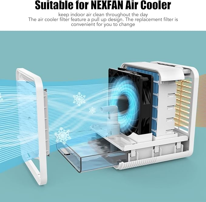 Mini Air Cooler Filter, Replacement Cooling Filter Air Cooler Filter Home Office Replacement Filter for Air Cooler Accessories