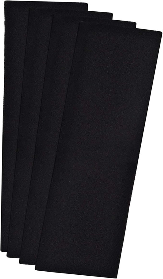 CFS – Pack of 4 Premium Cut-to-Fit Compatible with Carbon Window AC Unit Filter – Fresh and Filtered Air for Indoor, Home Filtration – Removed odor - Charcoal Air Filter Sheet – 14” x 48” – Black