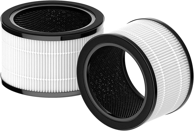 2 Pack H7121101 Replacement Filter, Compatible with Govee H7121, 3-in-1 FIlter, Activated Carbon, Pre-Filter
