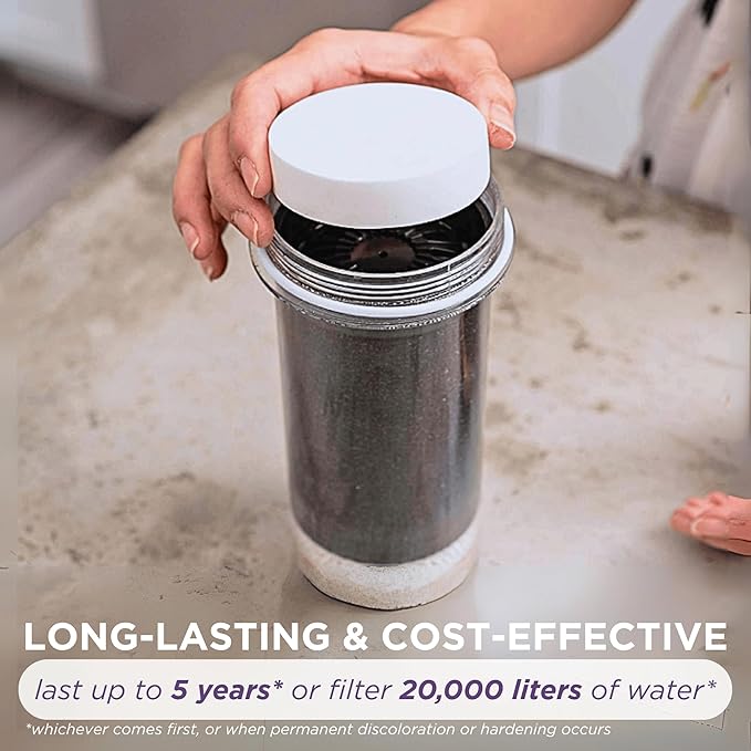 Micro Sponge Filter Replacement 1362 for Nikken Aqua Pour 1360, Durable Porous Prefilter Sponge for Gravity Water Filter System, Traps Sediment & Extends Cartridge Life of Hard Water Filters, 2 Pack