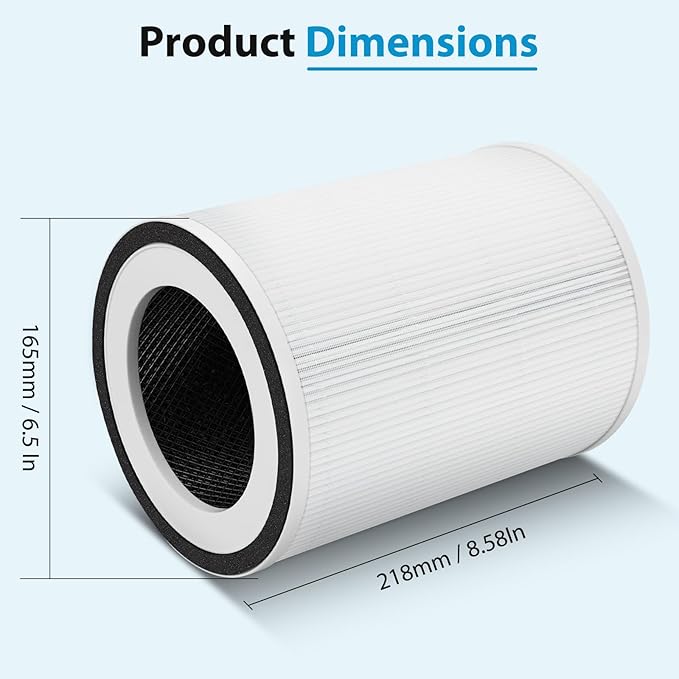 Kilo Filter Replacement for Afloia Kilo, KILOPLUS, KILOPRO, MIRO, MIRO PRO and MORENTO MR-Kilo, Kalo, 360° 3-Stage Filtration, 1 Pack