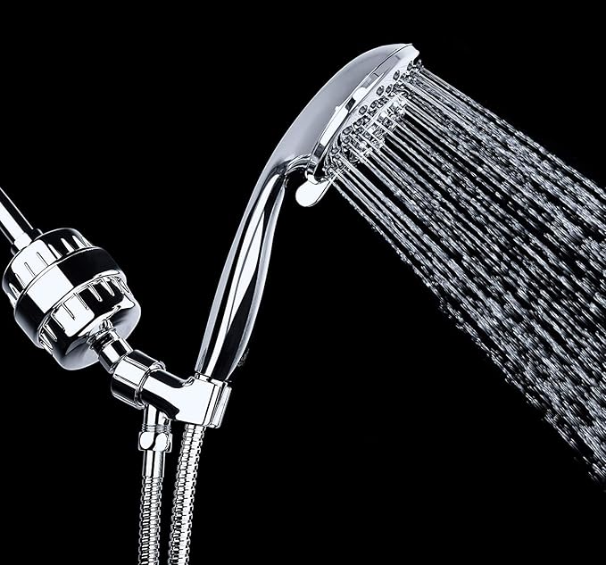 AquaBliss High Output Revitalizing Shower Filter - Reduces Dry Itchy Skin, Dandruff, Eczema, and Dramatically Improves The Condition of Your Skin, Hair and Nails - Chrome (SF100)