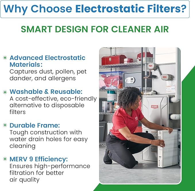 Filter Everything 917763 Metal Mesh Filter – Replaces Nordyne 917763 A-Coil Filters, 19” H x 16” L x 0.125” W – Washable Aluminum Furnace Filter (Pack of 2)