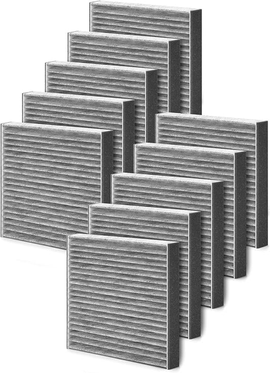 CF10285 Cabin Air Filter with Activated Carbon, Replacement for CP285 Toyota Lexus Scion Camry Corolla Tundra Highlander Prius, A/C In-Cabin Car Filters, 10-Pack