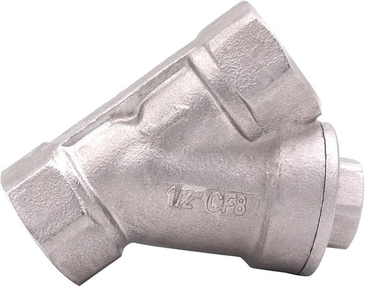1/2 Inch Wye Strainer 100 Mesh Screen Filter Valve - 800 WOG SUS316 CF8M