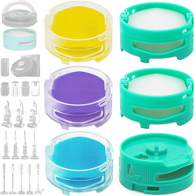 [6 Pack] Odor Neutralizer Technology Replacement Cartridges: Compatible with Shark AZ3000 AZ3002 HZ3000 HZ3002 HZ702 IZ862H IZ562H ZD550 ZU102 LA702 Vacuum Cleaner & Air Purifier - 1541FC3000 Mix