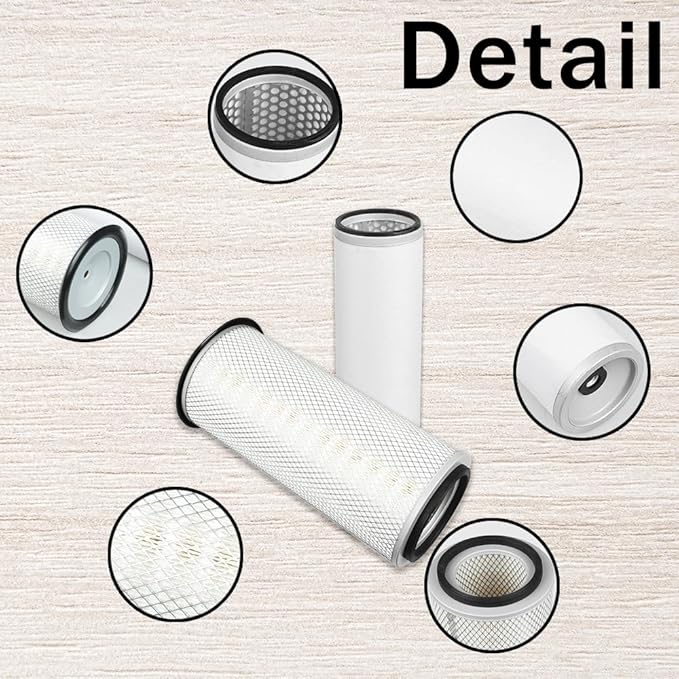 D9NN9601AA & D1NN9R500A Air Filter Kit Compatible With New Holland Tractor 2000 3000 2600 3600 3900 4000 4600 515 532 535 545 550 7100 Replace 83908364 & 83908367