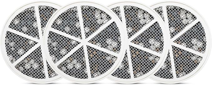 Crystal Quest Bath Ball Replacement Cartridge – Removes Chlorine, PFAS & Odors – Easy-to-Install Water Filter – Eco-Friendly, Durable & Skin-Safe – Built in the USA [4 Pack]