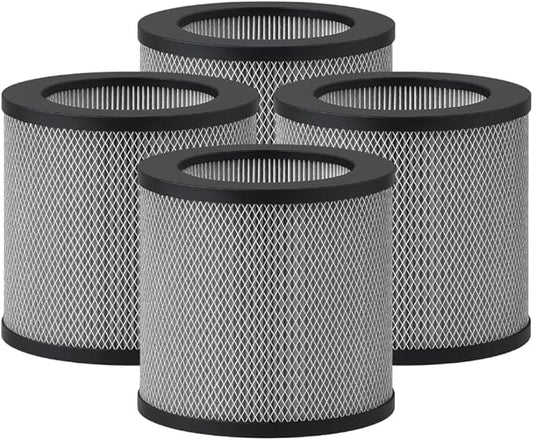 Nispira 3-in-1 Activated Carbon Filter Replacement For Bissell MYair Personal 2780A 2780 27809, Compared to Part 2801. Size 7" x 7" x 6.1". 4 Pks (NOT FOR MODEL 3139A)