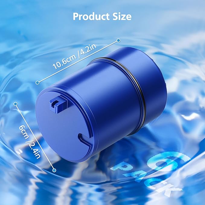 6 Pack RF9999 Faucet Mount Replacement Filter For ALL PUR/PUR PLUS Faucet Filtration Systems, 3-in-1 Powerful & Natural Mineral Filtration, Lead Removal, 18-Month Value, Blue, *NSF Certified