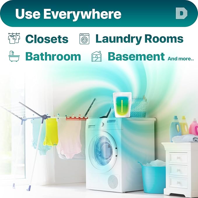 Dry & Dry 100 Packs Standing Moisture Absorbers to Control Excess Moisture for Basements, Closets, Bathrooms, Laundry Rooms - Moisture Absorbers, Moisture Absorbers