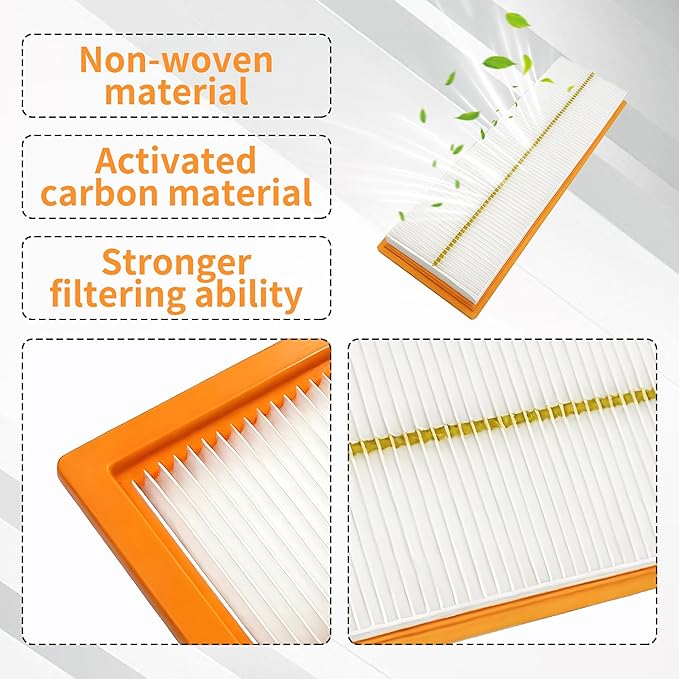 2 Pack RE198488 Cabin Air Filter Compatible with JD Tractor 5525 5320 5325 5420 5425 5525 5725 6110D 6115D 6140D 6603 Replaces PA30086 WP10160 RE73220