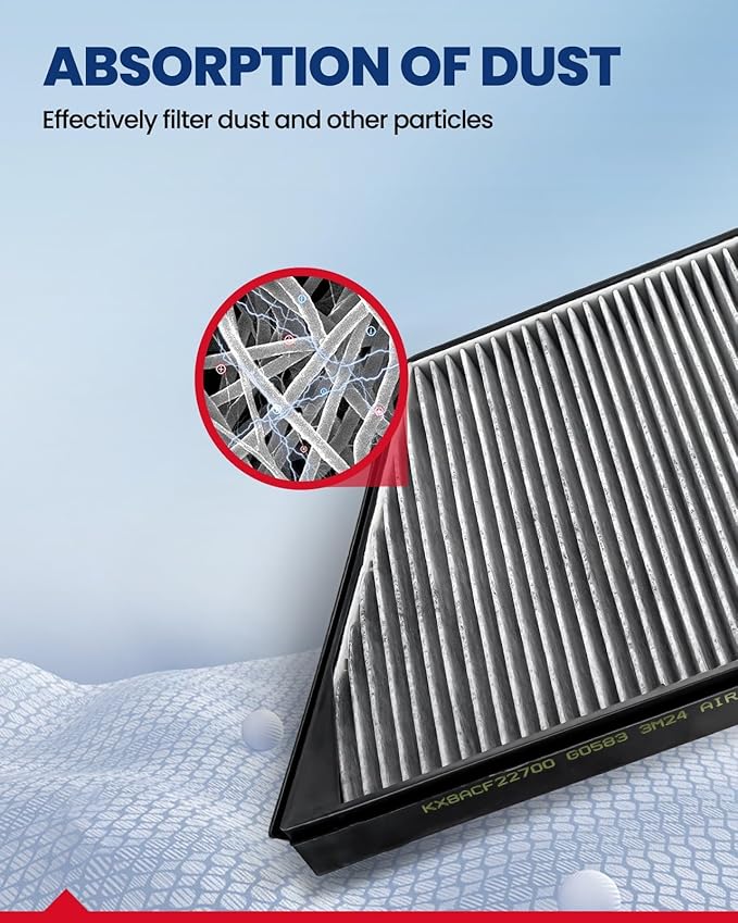 KAX Cabin Air Filter, CF9785 Replacement for Mercedes-Benz CLS500, CLS55 AMG, CLS550, CLS63 AMG, E320, E350, E500, E55 AMG, E550, w/Activated Carbon Passenger Compartment Air Filter