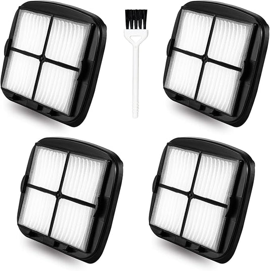 Improvedhand 97D5 Pet Hair Eraser Filter Replacement for Bi-ssell Pet Eraser Corded Hand Vacuum 33A1B 33A1 33A1W 27K6, Replaces Part # 203-7416 203-1432 2031432, 4 Pack & 1 Brush