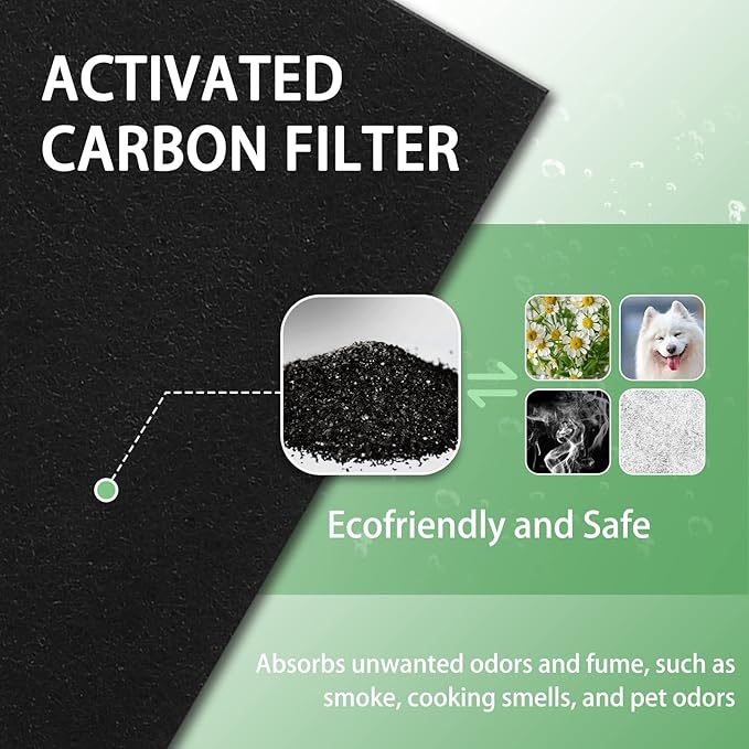 HAPF30AT-Total Air HEPA Type Filter Replacement for Holmes AER1 Filter Replacement, Compatible with HAPF300AH-U4R and HAP242-NU, Funmit 4 True HEPA Filters & 8 Activated Carbon Pre-Filters, Green