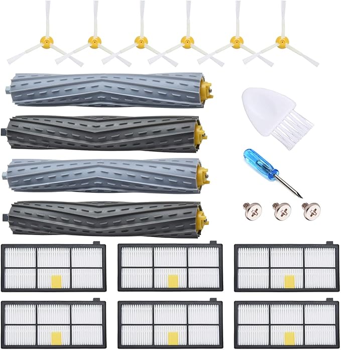 Replacement Parts Compatible for iRobot Roomba 800 900 Series 960 860 805 850 980 861 864 866 870 871 880 890 891 981 985 961 Hepa Filter Side/Main Brush accessories