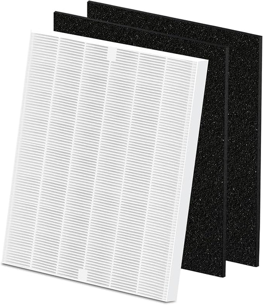 AP-1512HH 200M Filter Set Compatible with Coway Airmega AP-1512HH and Airmega 200M air Puri-fier, 1 High Efficiency and 2 Carbon Filters, AP-1512HH-FP, AP-1518R, AP-1519P, Part 3304899