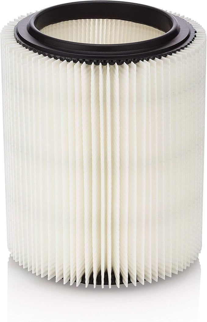 Replacement Filter for Craftsman and Ridgid Shop Vacs Part #s 9-17816, 9-17912 & Part #s VF4000, VF5000, 4 Pack, Deluxe Fine Particle Filter