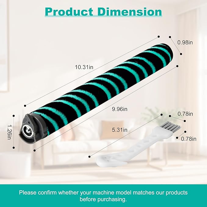 AZ4000 AZ4002 AZ3901 Soft Brush Roller Replacement Parts Compatible with Shark POWERDETECT Upright Vacuum Cleaner, 2 Brushroll, 1 Cleaning Brush, 468FP4000
