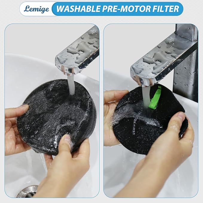 Lemige 39883 3418 3402 3774F Filter for Bissell SurfaceSense 3418 3415 Pet Hair Eraser 39883 3774F 3774 3774G 3775 MultiClean 3402 3409 PowerLifte 3404 Vacuum Cleaners, 1635630&1635629