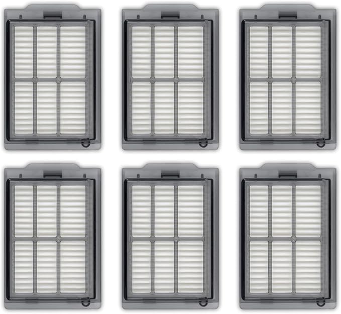 (6 Pack) Plus 405 Combo, Plus 505 Combo Replacement HEPA Filters for iRobot Roomba Plus 505 Combo robot, Plus 405 Combo, Plus 505, Plus 405, Vacuum Filters, Upright Filter, Canister Filter