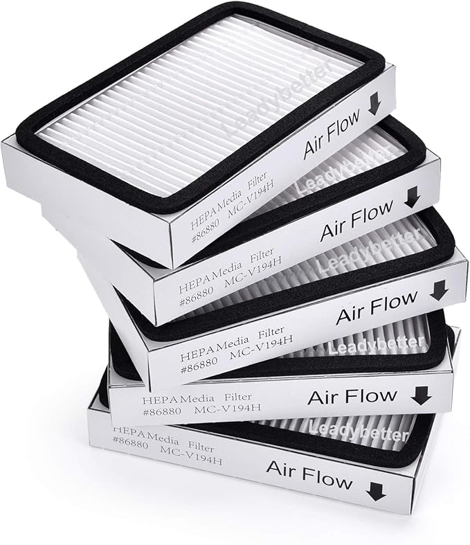 Leadaybetter 5 Pack for Kenmore EF-2 86880 Exhaust Vacuum HEPA Filters. Compare to Replace Sears Part # 20-86880 (86880), 40320, EF2, 610445. Also Replaces Panasonic MC-V194H