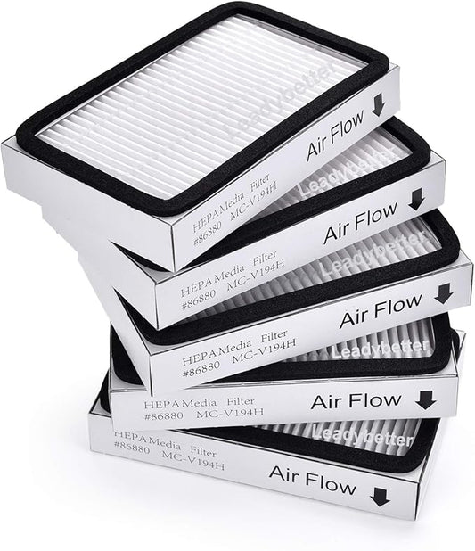 Leadaybetter 5 Pack for Kenmore EF-2 86880 Exhaust Vacuum HEPA Filters. Compare to Replace Sears Part # 20-86880 (86880), 40320, EF2, 610445. Also Replaces Panasonic MC-V194H