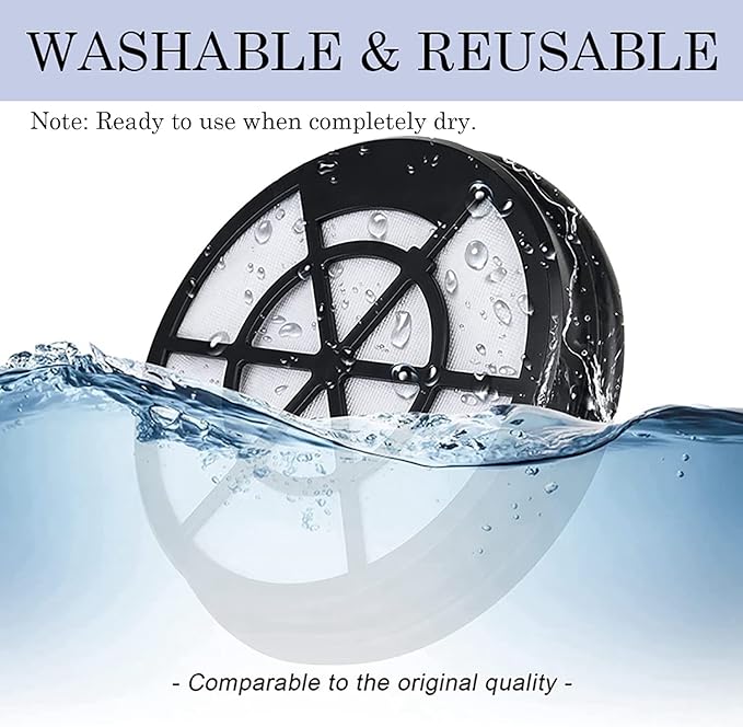 4 Pack Replacement HEPA Filters Compatible with Eureka Whirlwind NEN110A/NEN110B Bagless Canister Vacuum Cleaner Accessories