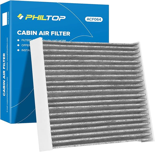 PHILTOP Cabin Air Filter, Replacement for CF12002, CP002, Soul(2014-2019), Soul EV(2015-2019), Premium Cabin Filter with Activated Carbon, Pack of 1