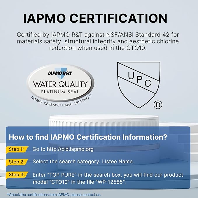 1 Micron 10" x 2.5" Whole House CTO Carbon Water Filter Cartridge Replacement for Home Countertop System, Dupont WFPFC8002, WFPFC9001, FXWTC, SCWH-5, WHEF-WHWC, WHCF-WHWC, CTO10, T01, 4PACK