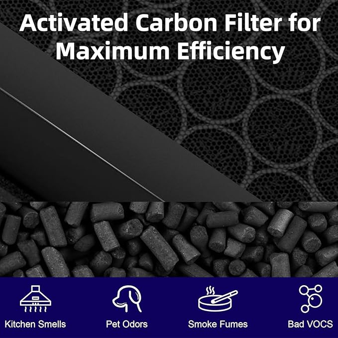Vital 200S Replacement Filter Compatible with LEVOIT Vital 200S Air Purifier,H13 and High-Efficiency Activated Carbon Replacement Filter for Vital 200S/200S-P,2 Pack
