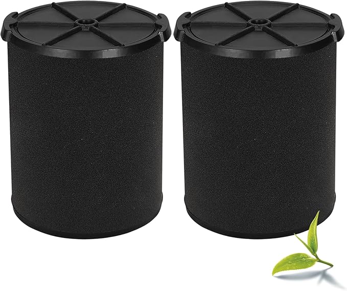 Universal Filters Replaces CMXZVBE38778 CMXZVBE38773 Craftsman Wet Application Filter, Replaces # 9-38751, Fits 5-20 Gallon Shop Vacuums1988+,with Foam Sleeve-2 Pack