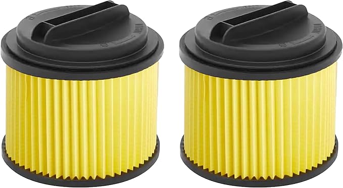 Fette Filter - Replacement Filter Compatible with Compatible with RYOBI PWV200 PWV201 PWV200B 18V ONE+ 4.75 Gal. Wet/Dry Vac, Compare to Part # A32RF03N. Pack of 2