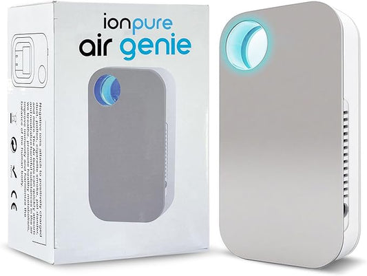 Ion Pure Plug In Air Purifier for Home | Negative Ion Technology for Allergen and Odor Reduction No Filter Compact, Quiet Operation Air Ionizers for Home Kitchen, Bedroom, Bathroom Air Purifiers