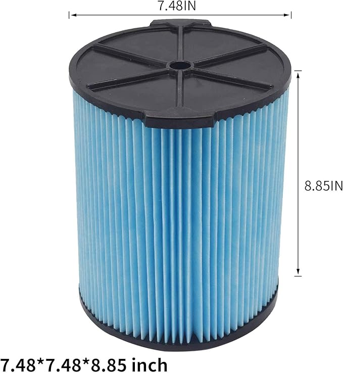 1 Pack VF5000 3-Layer High-efficiency Fine Dust Replacement Filter For Vac 6-20 Gallon Wet Dry Vacuums WD1450 WD0970 WD1270 WD09700 WD06700 WD1680 WD1851 RV2400A