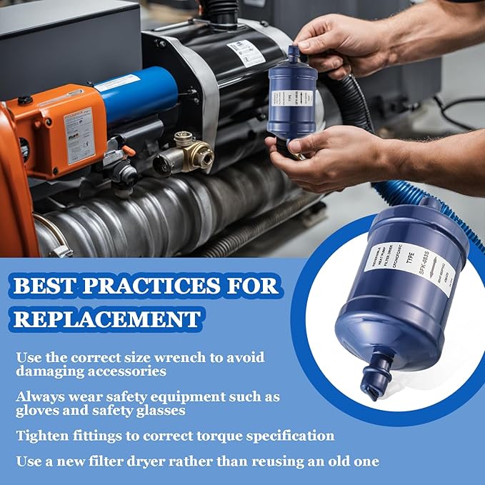 BOJACK Refrigerant Filter Drier Bi-Flow Liquid Line SFK-083S 3/8" Sweat Filter Dryer for Refrigeration for CFC HCFC HFC Heat Pump or Straight Cool Air Conditioners Systems from 1 to 5 Tons