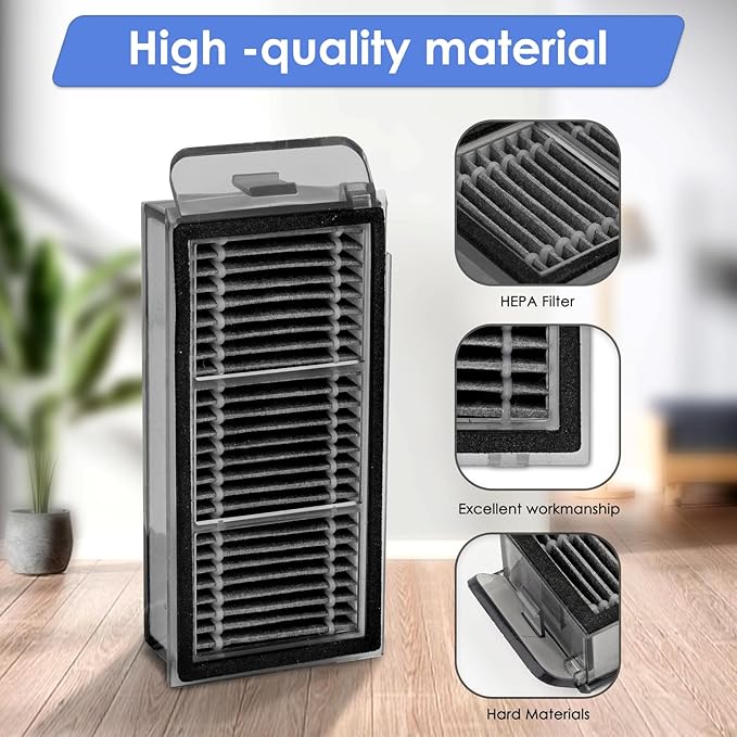 (4 Pack) X50 Ultra Replacement HEPA Filters Compatible with Dreame X50 Ultra/ L50 Ultra/ L40S Pro Ultra/ X50 master/Mova V50 Ultra Robot Vacuum Cleaner, Filter Kit, Filters Accessories Kit
